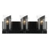 Varaluz So Inclined 3 Light Bath Black Model: 246B03BL
