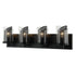 Varaluz So Inclined 4 Light Bath Black Model: 246B04BL