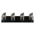 Varaluz So Inclined 4 Light Bath Black Model: 246B04BL