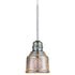 Varaluz Spacey 6 In Glass Mini Pendant in Polished Chrome Finish Model: 610220