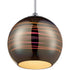 Varaluz Spacey 9.5 In Glass Mini Pendant in Polished Chrome Finish Model: 610250