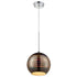 Varaluz Spacey 9.5 In Glass Mini Pendant in Polished Chrome Finish Model: 610250