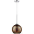 Varaluz Spacey 9.5 In Glass Mini Pendant in Polished Chrome Finish Model: 610250