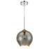 Varaluz Spacey 9 In Glass Mini Pendant in Polished Chrome Finish Model: 610210