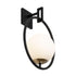 Varaluz Stopwatch 1 Light Medium Sconce Matte Blac Model: 388W01MMBFG