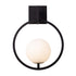 Varaluz Stopwatch 1 Light Small Sconce Matte Blac Model: 388W01SMBFG
