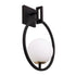 Varaluz Stopwatch 1 Light Small Sconce Matte Blac Model: 388W01SMBFG