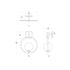 Varaluz Stopwatch 1 Light Small Sconce Matte Blac Model: 388W01SMBFG