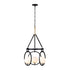 Varaluz Stopwatch 3 Light Pendant Matte Blac Model: 388P03MBFG
