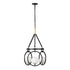 Varaluz Stopwatch 3 Light Pendant Matte Blac Model: 388P03MBFG