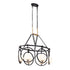 Varaluz Stopwatch 6 Light Linear Pendant Matte Model: 388N06MBFG