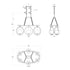 Varaluz Stopwatch 6 Light Linear Pendant Matte Model: 388N06MBFG