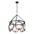Varaluz Stopwatch 6 Light Pendant Matte Blac Model: 388P06MBFG