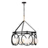 Varaluz Stopwatch 6 Light Pendant Matte Blac Model: 388P06MBFG