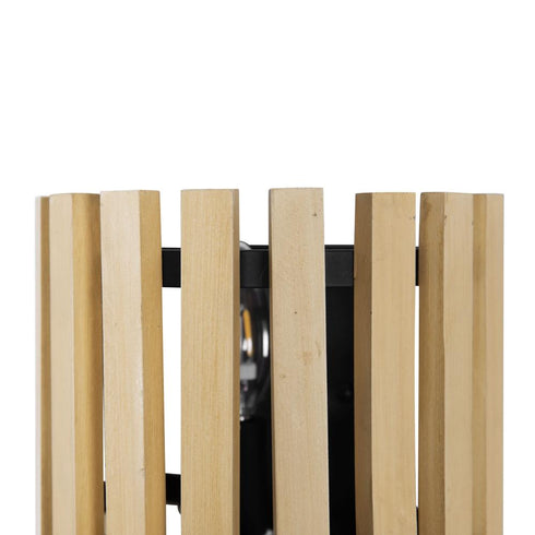 Varaluz Suratto 1 Light Sconce Matte Blac Honey Model: 387W01MBH