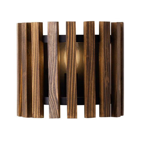 Varaluz Suratto 1 Light Sconce Matte Blac Medium Model: 387W01MBW
