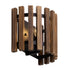 Varaluz Suratto 1 Light Sconce Matte Blac Medium Model: 387W01MBW