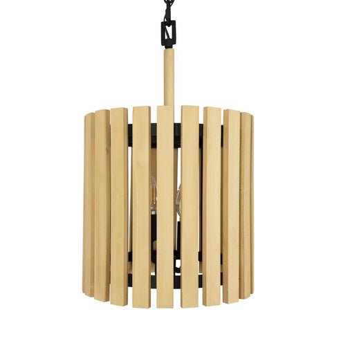 Varaluz Suratto 2 Light Pendant Matte Blac Honey Model: 387P02MBH