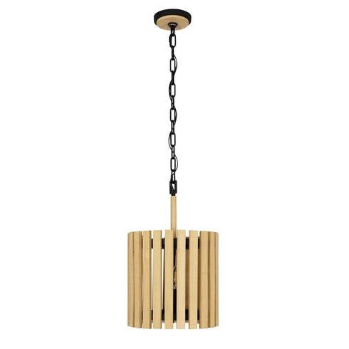 Varaluz Suratto 2 Light Pendant Matte Blac Honey Model: 387P02MBH