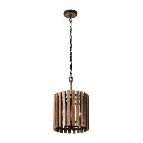 Varaluz Suratto 2 Light Pendant Matte Blac Medium Model: 387P02MBW