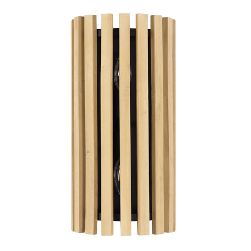 Varaluz Suratto 2 Light Sconce Matte Blac Honey Model: 387W02MBH