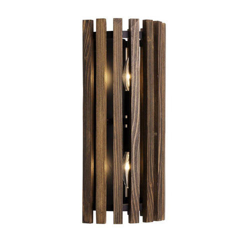 Varaluz Suratto 2 Light Sconce Matte Blac Medium Model: 387W02MBW