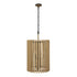 Varaluz Suratto 6 Light Foyer Matte Blac Honey Model: 387F06MBH