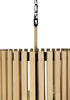 Varaluz Suratto 6 Light Foyer Matte Blac Honey Model: 387F06MBH