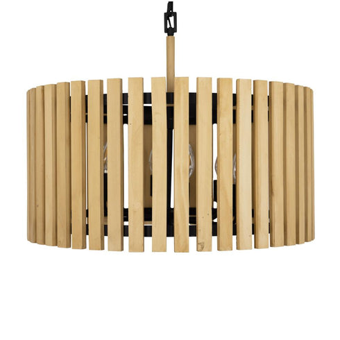 Varaluz Suratto 6 Light Pendant Matte Blac Honey Model: 387P06MBH
