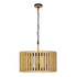 Varaluz Suratto 6 Light Pendant Matte Blac Honey Model: 387P06MBH