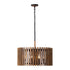 Varaluz Suratto 6 Light Pendant Matte Blac Medium Model: 387P06MBW