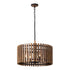 Varaluz Suratto 6 Light Pendant Matte Blac Medium Model: 387P06MBW