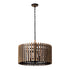 Varaluz Suratto 6 Light Pendant Matte Blac Medium Model: 387P06MBW