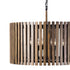 Varaluz Suratto 6 Light Pendant Matte Blac Medium Model: 387P06MBW