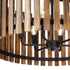 Varaluz Suratto 6 Light Pendant Matte Blac Medium Model: 387P06MBW