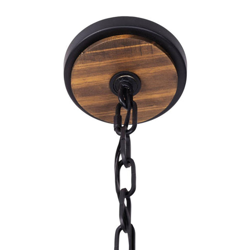 Varaluz Suratto 6 Light Pendant Matte Blac Medium Model: 387P06MBW