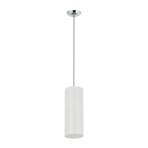 Varaluz Swirled 1 Light Mini Pendant Chrome Model: AC1691