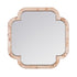 Varaluz Swiss 50x50 Wall Mirror Poplar Bur Weathered Brass in Poplar Burl/Weathered Brass Finish Model: 455MI50B