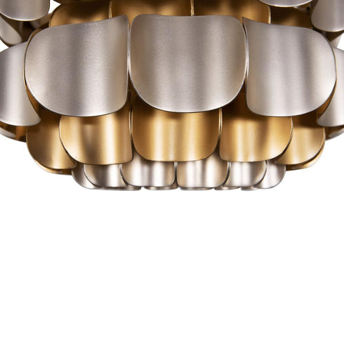 Varaluz Swoon 1 Light Pendant Antique Gol Gold Dust Model: 382P01AGGD