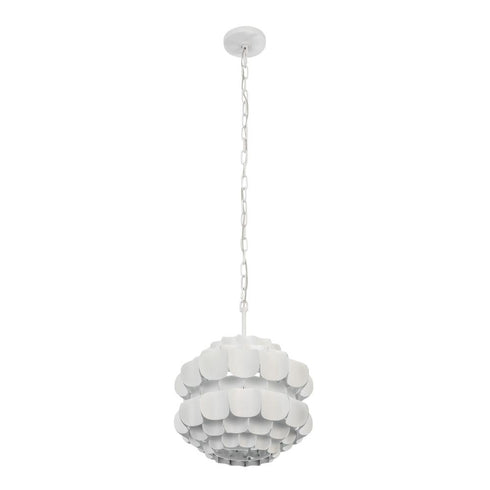 Varaluz Swoon 1 Light Pendant Matte White Model: 382P01MW