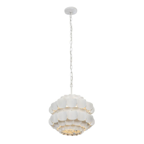 Varaluz Swoon 1 Light Pendant Matte White Model: 382P01MW