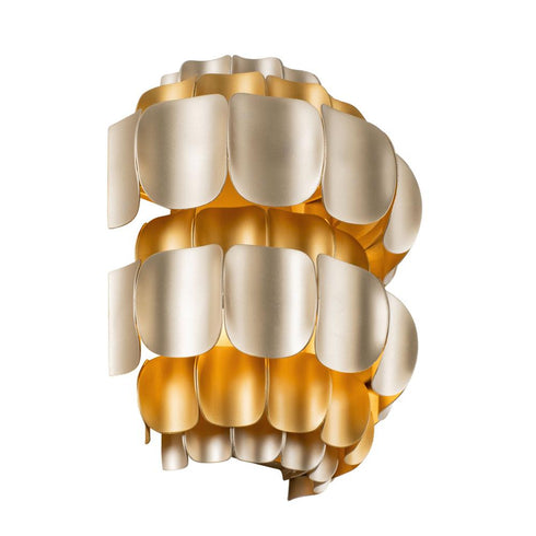 Varaluz Swoon 1 Light Sconce Antique Gol Gold Dust Model: 382W01AGGD