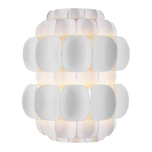 Varaluz Swoon 1 Light Sconce Matte White Model: 382W01MW
