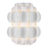 Varaluz Swoon 1 Light Sconce Matte White Model: 382W01MW