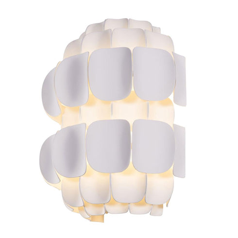 Varaluz Swoon 1 Light Sconce Matte White Model: 382W01MW