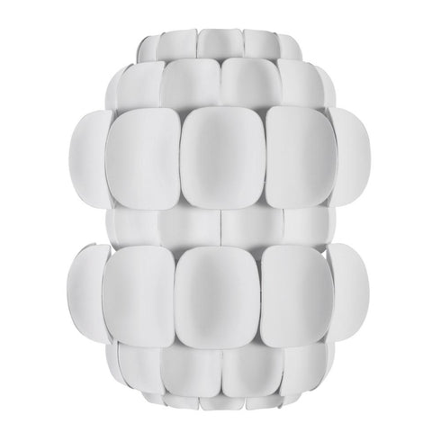Varaluz Swoon 1 Light Sconce Matte White Model: 382W01MW