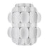 Varaluz Swoon 1 Light Sconce Matte White Model: 382W01MW