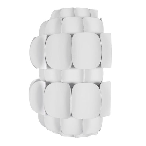 Varaluz Swoon 1 Light Sconce Matte White Model: 382W01MW