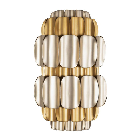 Varaluz Swoon 2 Light Sconce Antique Gol Gold Dust Model: 382W02AGGD