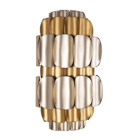 Varaluz Swoon 2 Light Sconce Antique Gol Gold Dust Model: 382W02AGGD